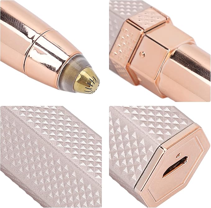 2-in-1 Women Hair Remover in UAE – USB Rechargeable Facial Hair Remover, Eyebrow & Nose Trimmer with LED Light