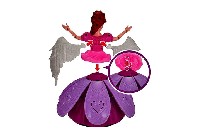 Angel Girl Toy in UAE – Battery-Operated Musical Dancing Princess Doll with 3D Lights and Bump & Go Action
