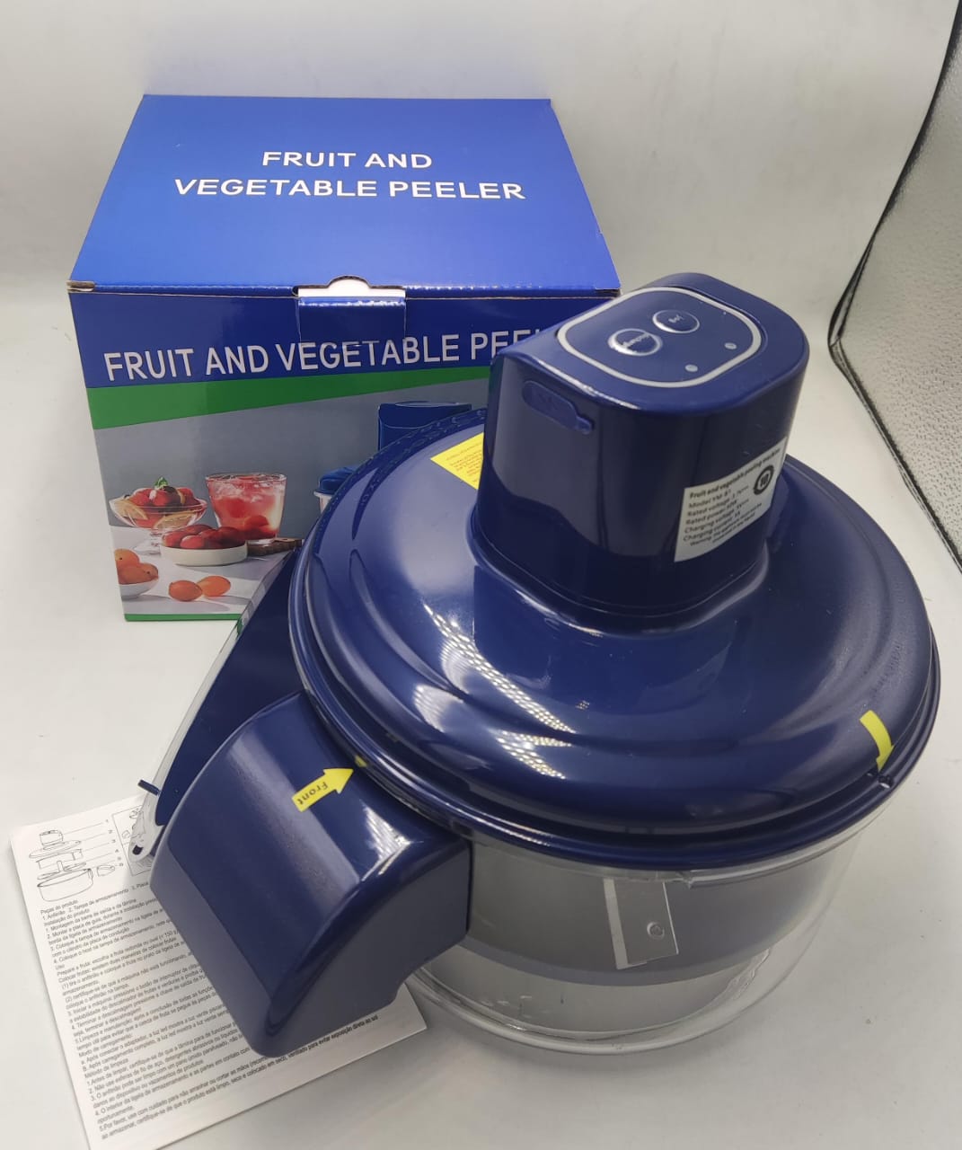 Fruit and Vegetable Peeler in UAE – Manual Kitchen Tool with Transparent Bowl for Apples, Carrots, Potatoes & More