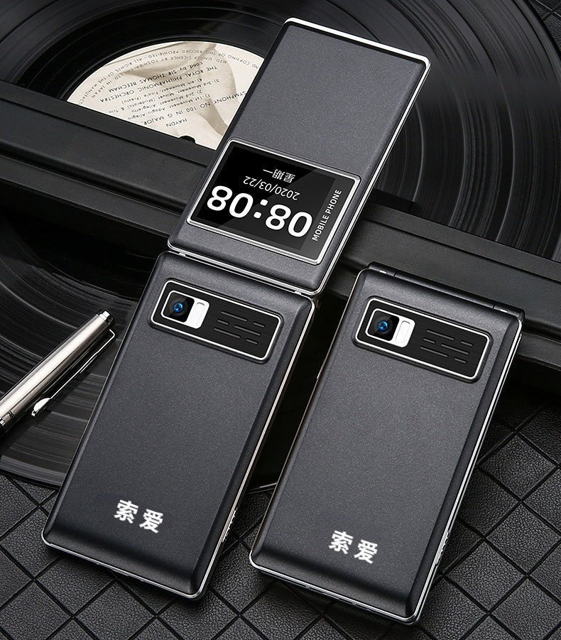 Large Screen Double Display Flip Button Mobile Phone for Elderly – GSM Senior Phone UAE