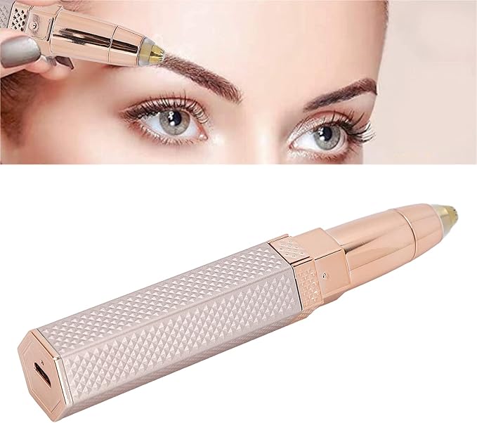 2-in-1 Women Hair Remover in UAE – USB Rechargeable Facial Hair Remover, Eyebrow & Nose Trimmer with LED Light