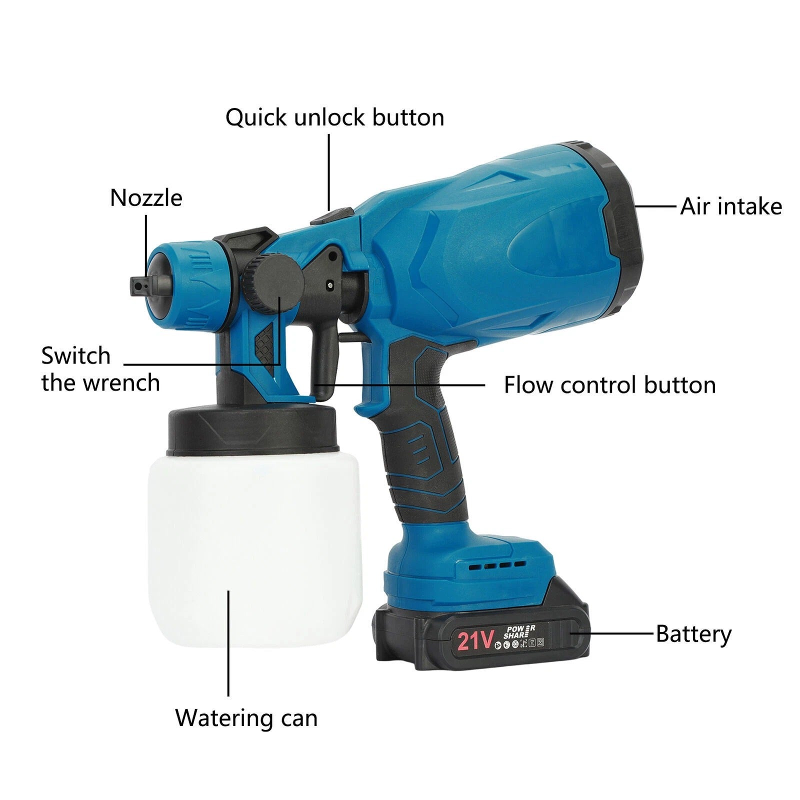 Electric Portable Paint Sprayer Gun for Walls, Doors & Furniture – UAE Market