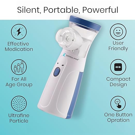 Portable Mesh Nebulizer Machine in UAE – Quiet & Rechargeable Inhaler for Adults & Children | Home & Travel Use