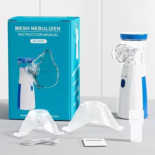 Portable Mesh Nebulizer Machine in UAE – Quiet & Rechargeable Inhaler for Adults & Children | Home & Travel Use